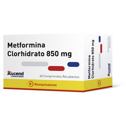 Metformina (B) 850mg 60 Comprimidos Recubiertos