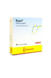 Bisocor (B) Bisoprolol 2.5mg 30 Comprimidos Recubiertos