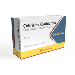 CETIRIZINA CLORHIDRATO COMPRIMIDOS RECUBIERTOS 10 mg