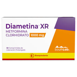 Diametina XR (B) Metformina 1000mg 30 Comprimidos Prolongados