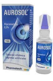Aurosol Lágrimas Artificiales 0.3% Hipromelosa Solución Oftálmica 15ml