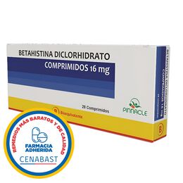 BETAHISTINA DICLORHIDRATO COMPRIMIDOS 16 mg