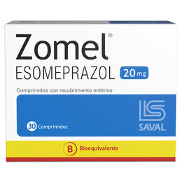 ZOMEL COMPRIMIDOS CON RECUBRIMIENTO ENTÉRICO 20 mg (ESOMEPRAZOL)