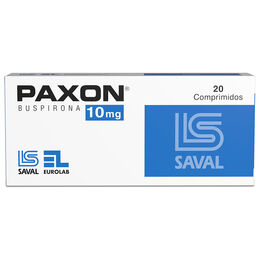 Paxon Buspirona 10mg 20 Comprimidos
