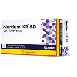 NORTIUM XR COMPRIMIDOS RECUBIERTOS DE LIBERACIÓN PROLONGADA 50 mg (QUETIAPINA)