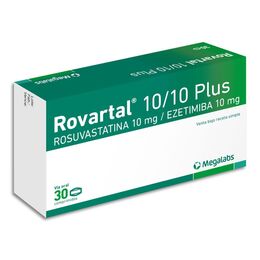 Rovartal 10/10 Plus Ezetimiba / Rosuvastatina 30 Comprimidos