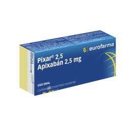 PIXAR COMPRIMIDOS RECUBIERTOS 2,5 mg (APIXABÁN)