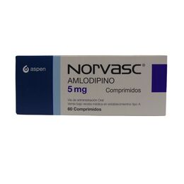 Norvasc (R) Amlodipino 5mg 60 Comprimidos