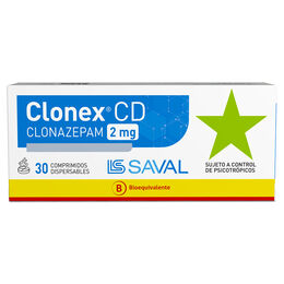 CLONEX CD COMPRIMIDOS DISPERSABLES 2,0 mg