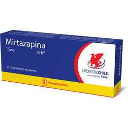 MIRTAZAPINA COMPRIMIDOS RECUBIERTOS 15 mg