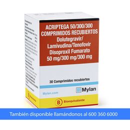 300 300 Dolutegravir Lamivudina Tenofovir