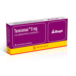 Tensiomax (B) Ciclobenzaprina 5mg 20 Comprimidos Recubiertos
