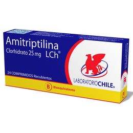 AMITRIPTILINA CLORHIDRATO COMPRIMIDOS RECUBIERTOS 25 mg