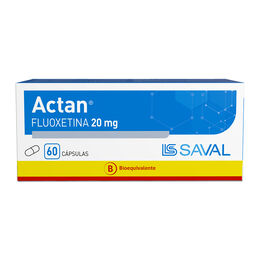 Actan (B) Fluoxetina 20mg 60 Cápsulas