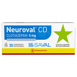 NEUROVAL CD COMPRIMIDOS DISPERSABLES 5 mg (CLOTIAZEPAM)