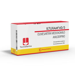 Iltuxam (B) Olmesartán / Amlodipino 40/5 28 Comprimidos Recubiertos