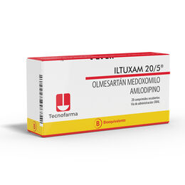 Iltuxam (B) Olmesartán / Amlodipino 20/5 28 Comprimidos Recubiertos