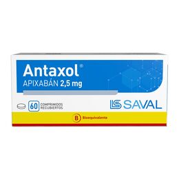 Antaxol (B) Apixaban 2.5mg 60 Comprimidos Recubiertos