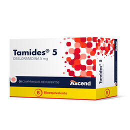 TAMIDES COMPRIMIDOS RECUBIERTOS 5 mg (DESLORATADINA)