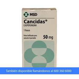 CANCIDAS POLVO LIOFILIZADO PARA SOLUCIÓN INYECTABLE 50 mg