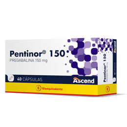 Pentinor (B) Pregabalina 150mg 40 Cápsulas