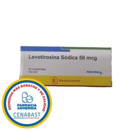 LEVOTIROXINA SÓDICA COMPRIMIDOS 50 mcg