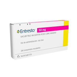 ENTRESTO COMPRIMIDOS RECUBIERTOS 50 mg (SACUBITRILO VALSARTÁN SÓDICO HIDRATADO)