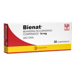 Bienat (B) Betahistina 16mg 30 Comprimidos