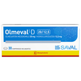 OLMEVAL-D 20/12,5 COMPRIMIDOS RECUBIERTOS