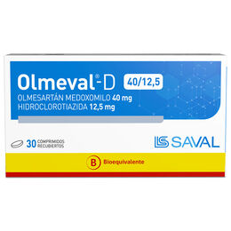 OLMEVAL-D 40/12,5 COMPRIMIDOS RECUBIERTOS