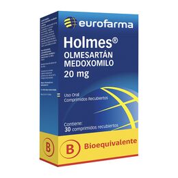 HOLMES COMPRIMIDOS RECUBIERTOS 20 mg (OLMESARTÁN MEDOXOMILO)