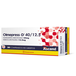 Olmepress D 40/12.5 Olmesartan / Hidroclorotiazida 30 Comprimidos Recubiertos