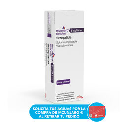 MOUNJARO KWIKPEN SOLUCIÓN INYECTABLE 5 mg/0,6 mL (TIRZEPATIDA)