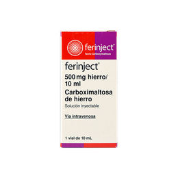 FERINJECT SOLUCIÓN INYECTABLE 500 mg/10 mL