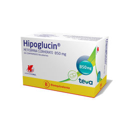 Hipoglucin (B) Metformina 850mg 60 Comprimidos Recubiertos