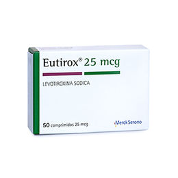 EUTIROX COMPRIMIDOS 25 mcg (LEVOTIROXINA SÓDICA)