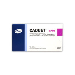 CADUET 5/10 COMPRIMIDOS RECUBIERTOS (AMLODIPINO/ATORVASTATINA)