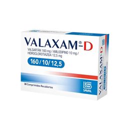 Valaxam-D Valsartan 160/10/12.5 30 Comprimidos Recubiertos