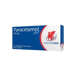 PARACETAMOL COMPRIMIDOS MASTICABLES 80 mg