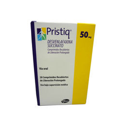 PRISTIQ COMPRIMIDOS RECUBIERTOS DE LIBERACIÓN PROLONGADA 50 mg (DESVENLAFAXINA)