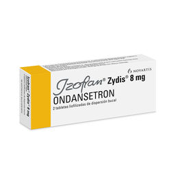 IZOFRAN ZYDIS TABLETAS LIOFILIZADAS DE DISPERSIÓN BUCAL 8 mg (ONDANSETRÓN)