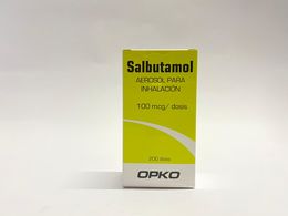 SALBUTAMOL AEROSOL PARA INHALACIÓN ORAL 100 mcg/dosis